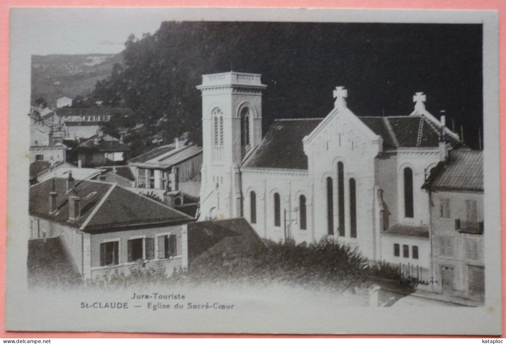 CARTE SAINT CLAUDE - 39 - EGLISE DU SACRE COEUR -2 SCANS-15 - Saint Claude