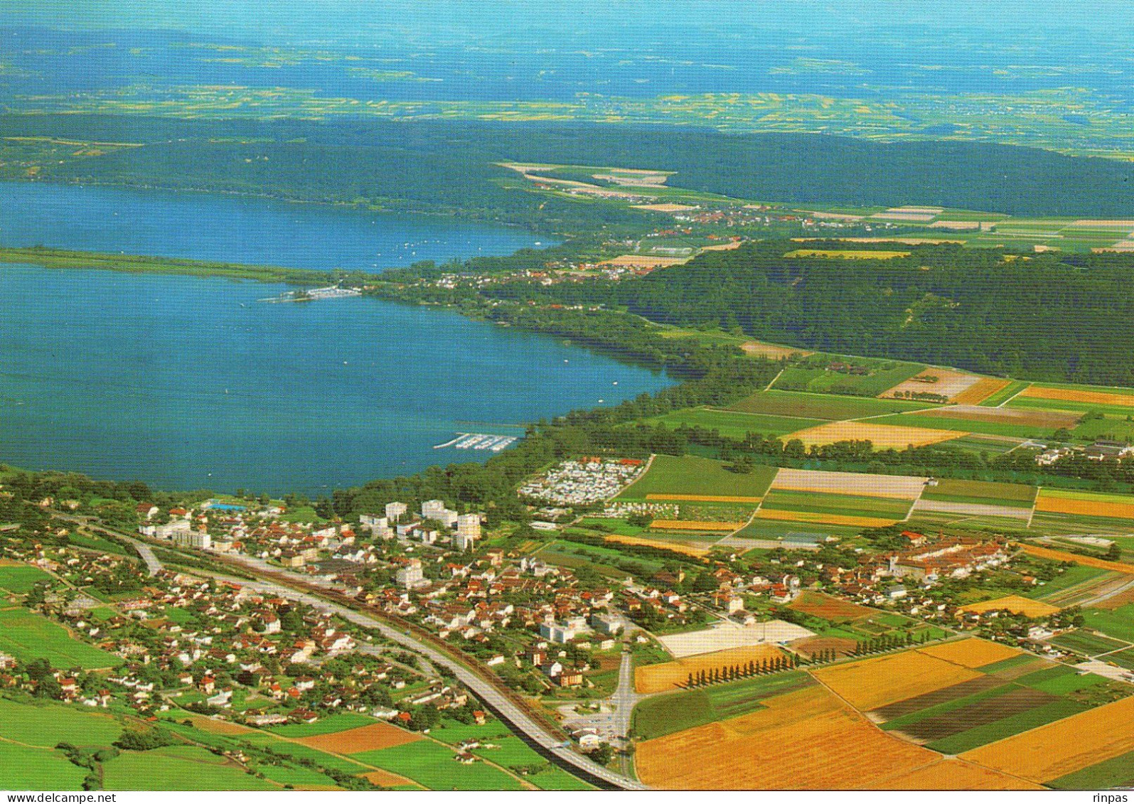 (Suisse) LANDERON Vue Générale N°2525 - Le Landeron