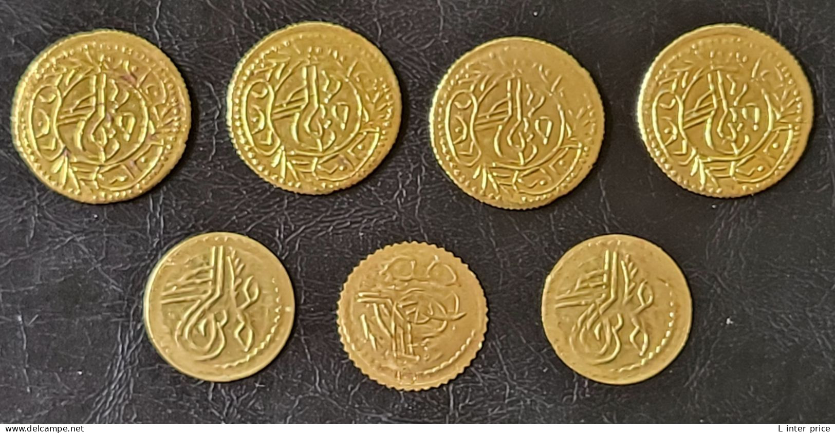 Lot (bijoux) Fausses Monnaies Début 20e Siècle Empire Ottoman Pour Décor Vêtement - Other & Unclassified