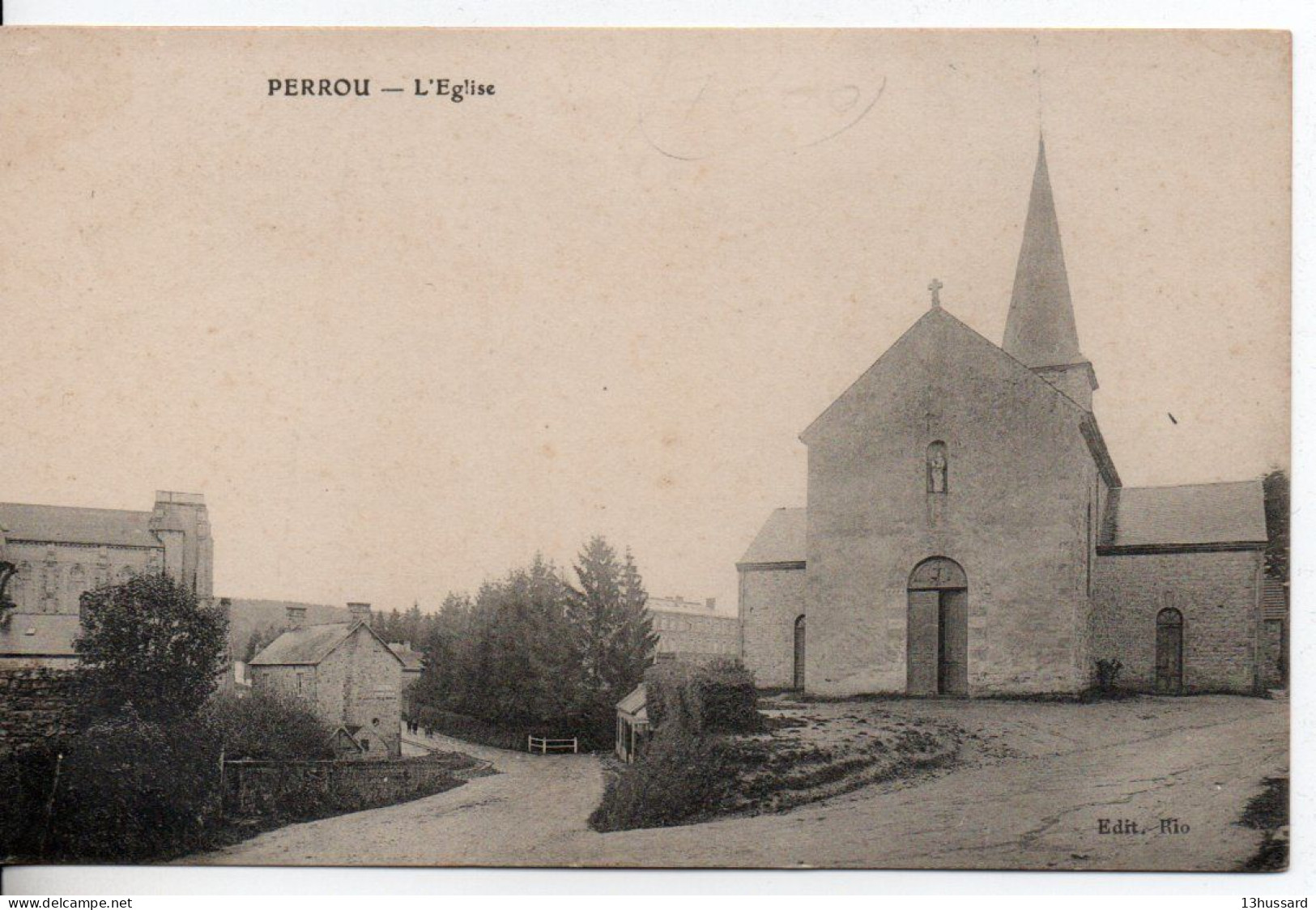Carte Postale Ancienne Perrou - L'Eglise - Autres & Non Classés