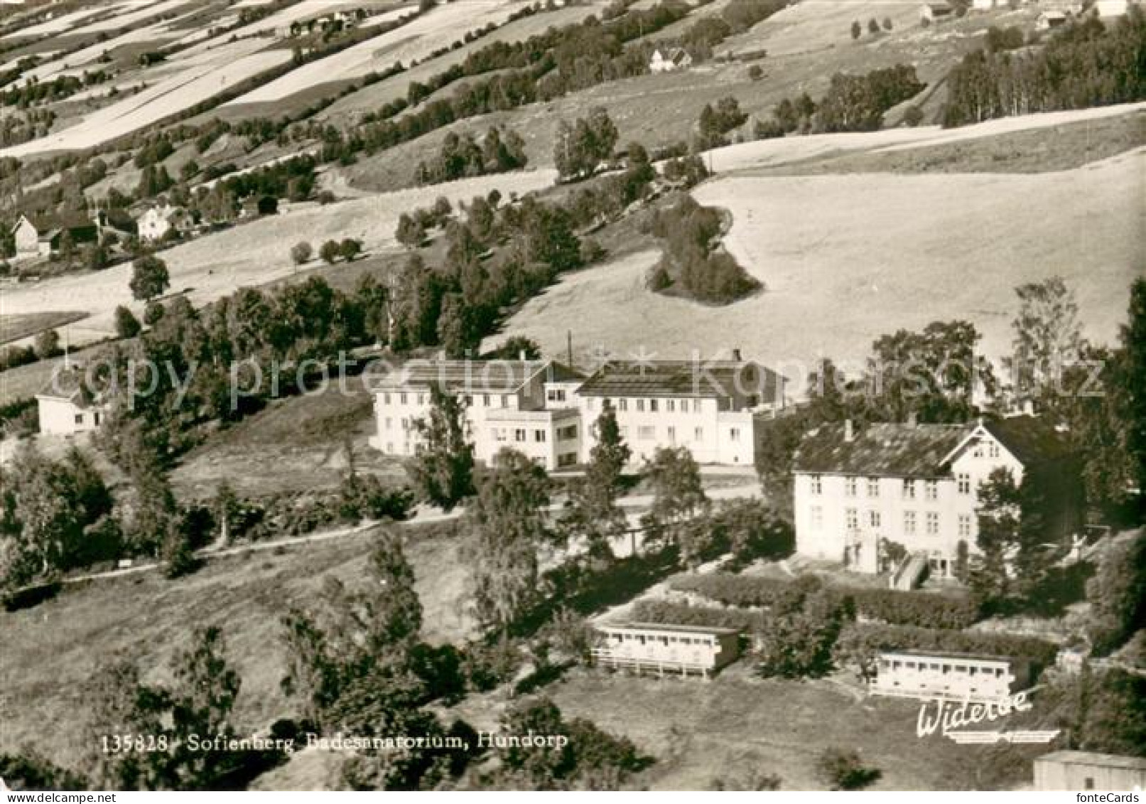 13664165 Hundorp Sofienberg Badesanatorium Fliegeraufnahme  - Norvège