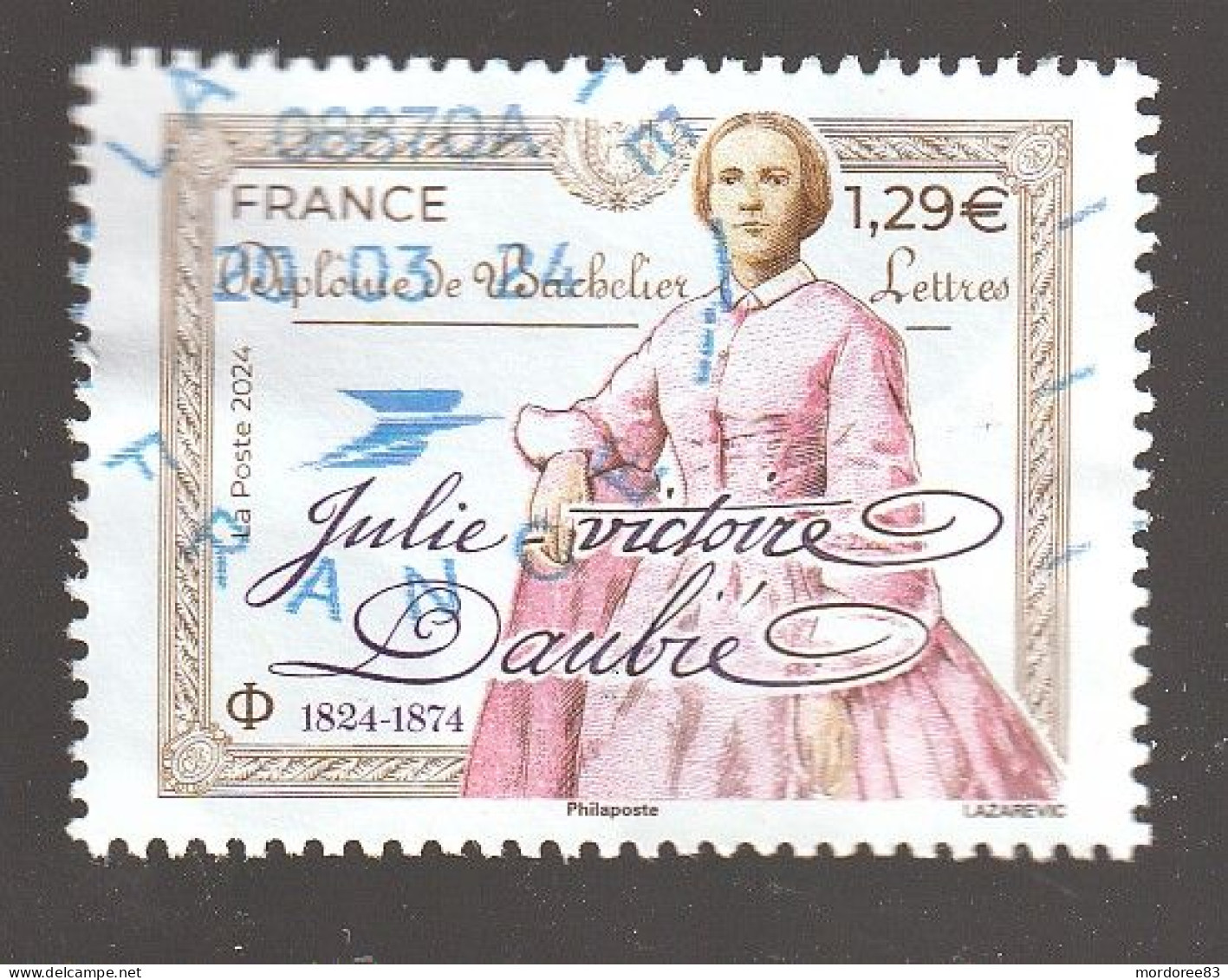 FRANCE 2024 JULIE VICTOIRE DAUBIE OBLITERE A DATE - Used Stamps