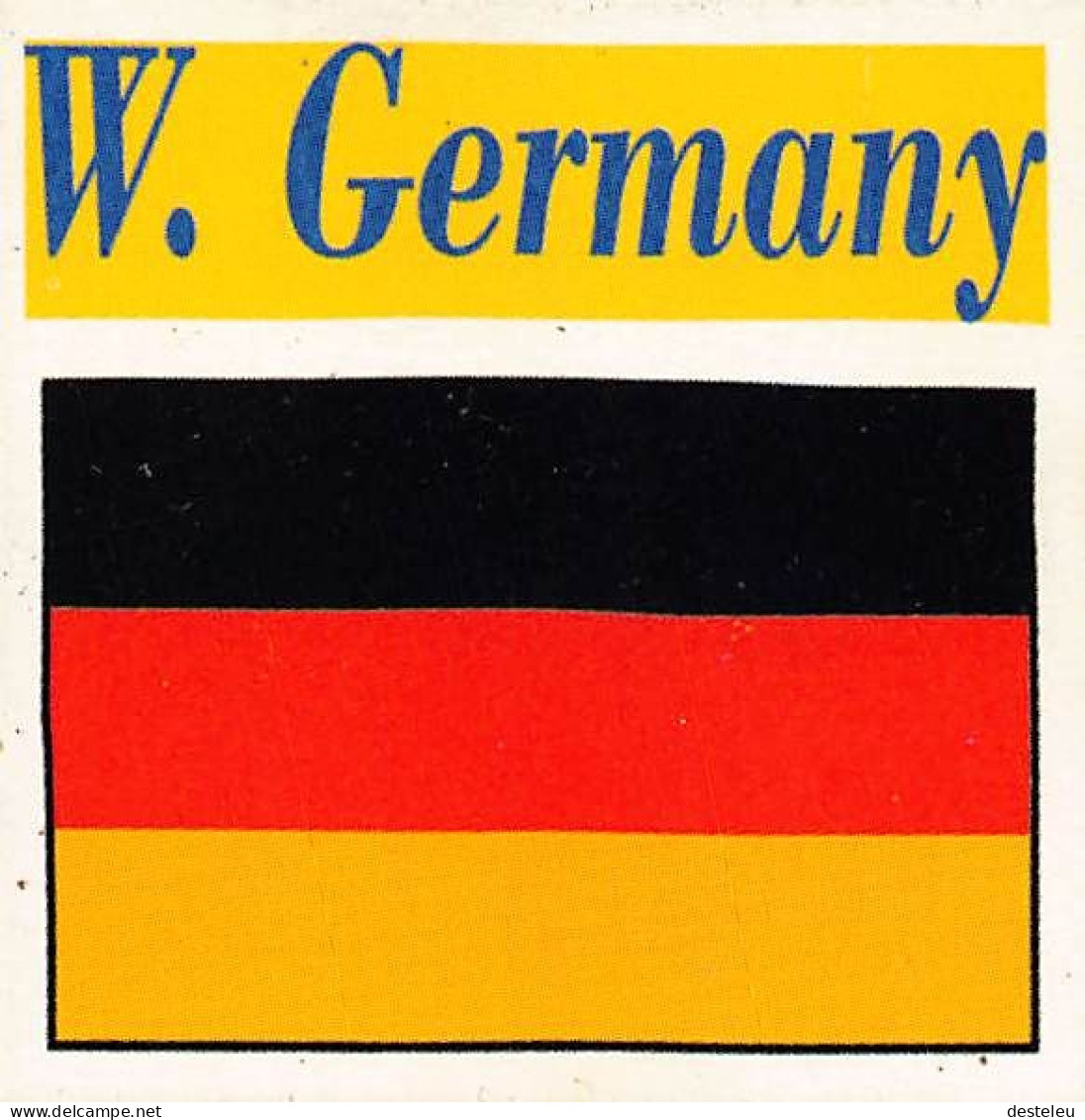 Flag Chromo -  West Germany - 5 X 5 Cm - Altri & Non Classificati