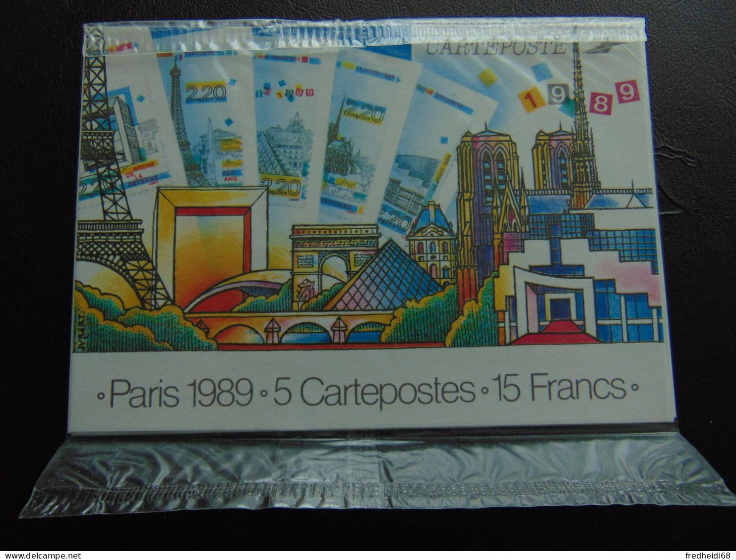 Très Bel Ensemble Des 5 Cartes "Panoramas De Paris" N°. 2579-CP1 à 2583-CP1 Dans Leur Blister D'origine - Standard Postcards & Stamped On Demand (before 1995)