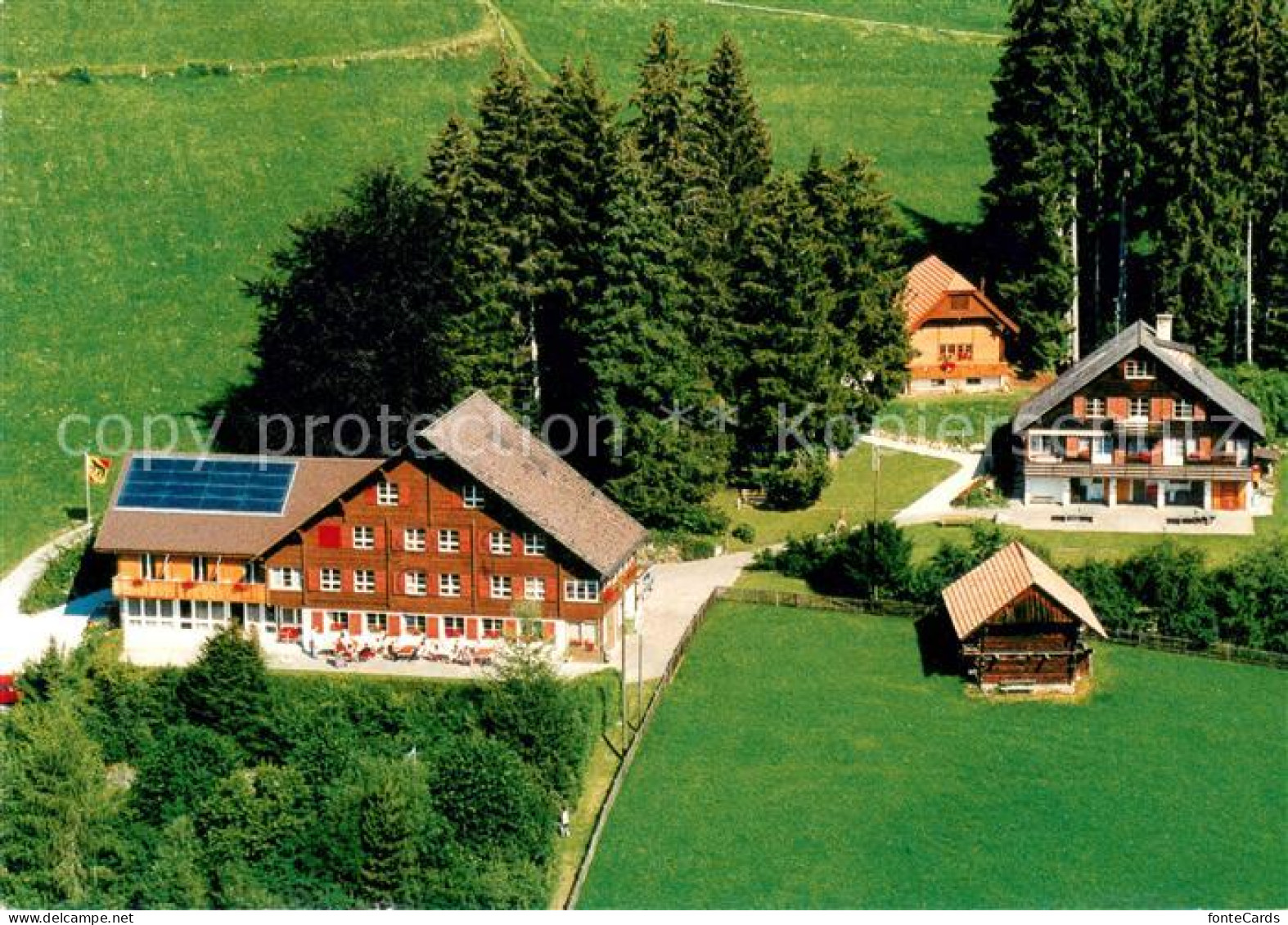 13661730 Schwanden Sigriswil Ferienhaus Baergsunne Fliegeraufnahme  - Sonstige & Ohne Zuordnung