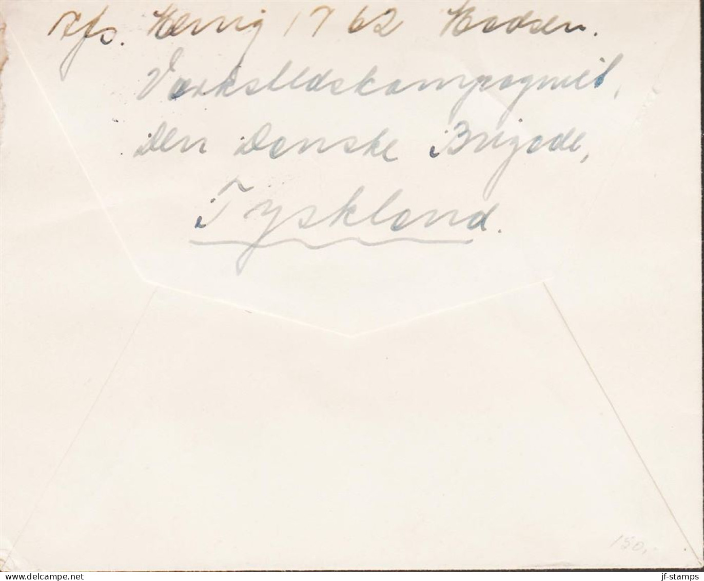 1942. DANMARK. 20 ØRE Christian X On Small Envelope Cancelled DEN DANSKE BRIGADE I TYSKLAND 2... (Michel 271) - JF545386 - Storia Postale