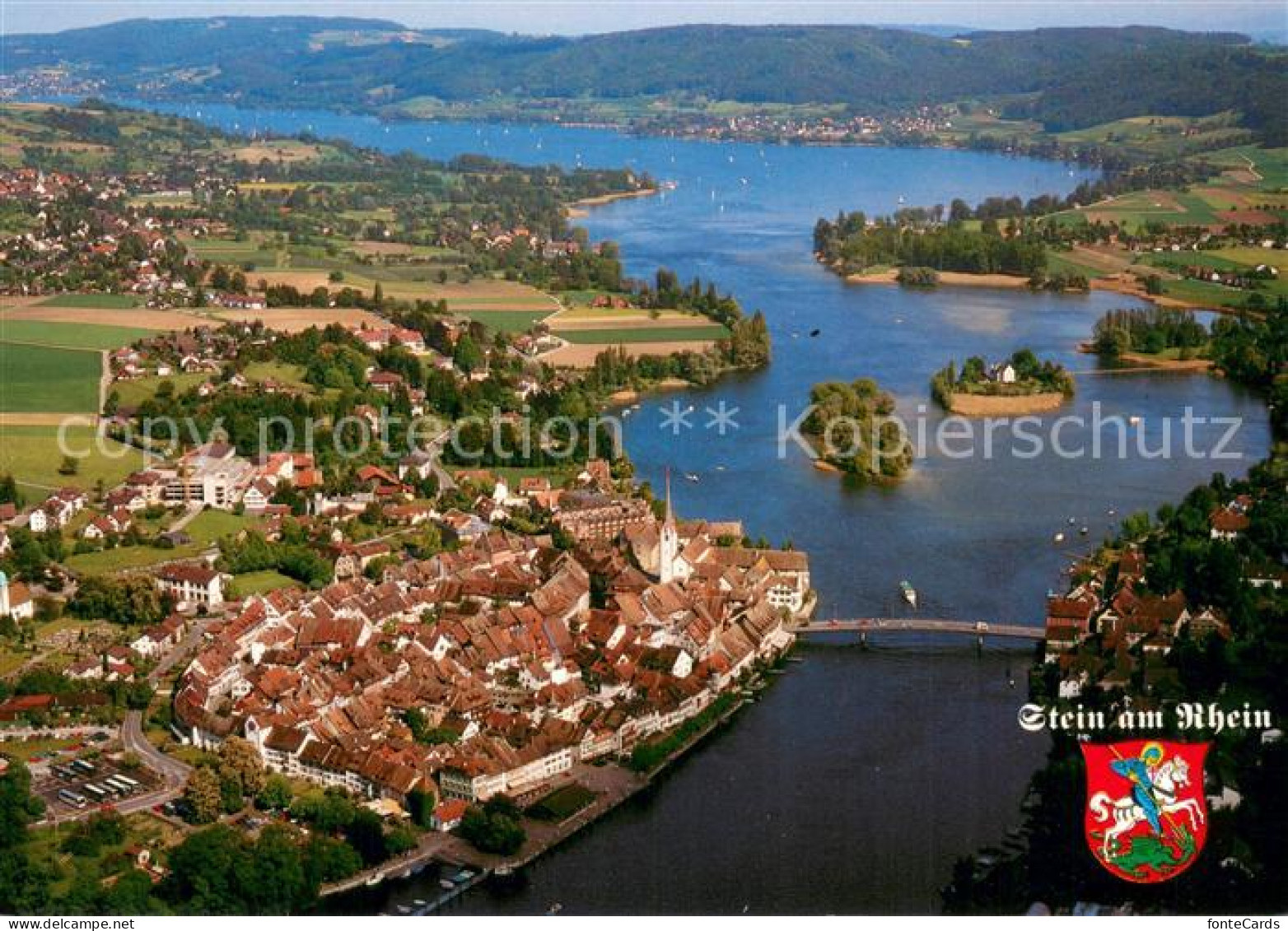 13661391 Stein Rhein Fliegeraufnahme Stein Rhein - Sonstige & Ohne Zuordnung