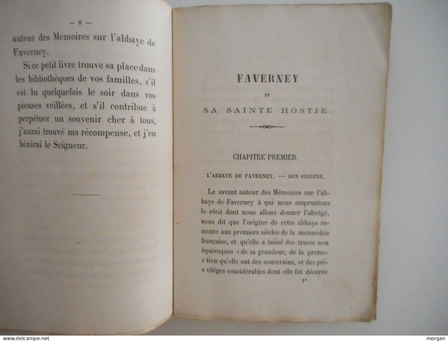 FRANCHE COMTE, FAVERNEY ET SA SAINTE HOSTIE, 1862, F. DE POINCTES GEVIGNEY, HAUTE SAONE - Franche-Comté
