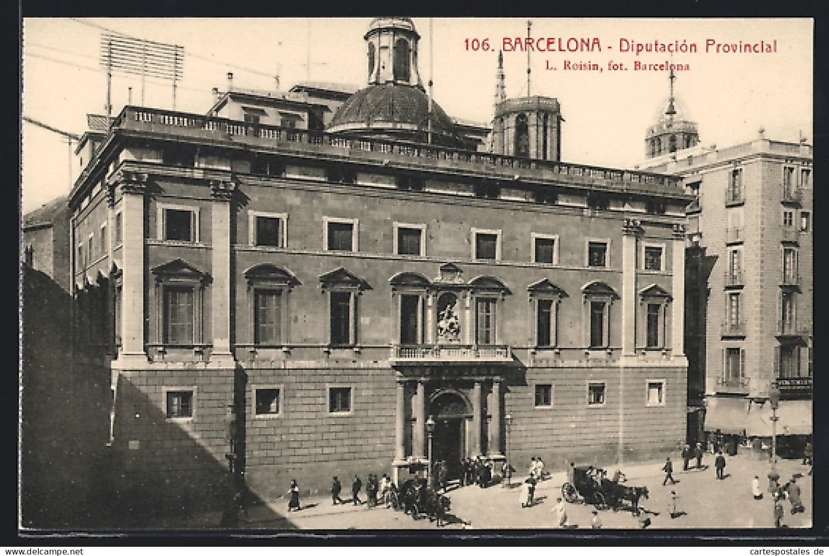 Postal Barcelona, Diputacion Provincial  - Barcelona