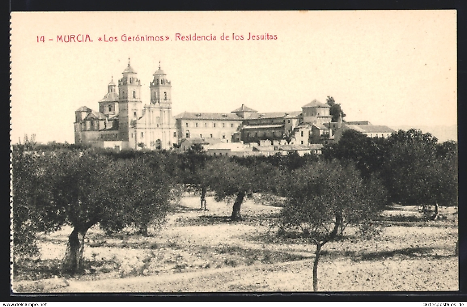 Postal Murcia, Los Gerónimos, Residencia De Los Jesuitas  - Murcia