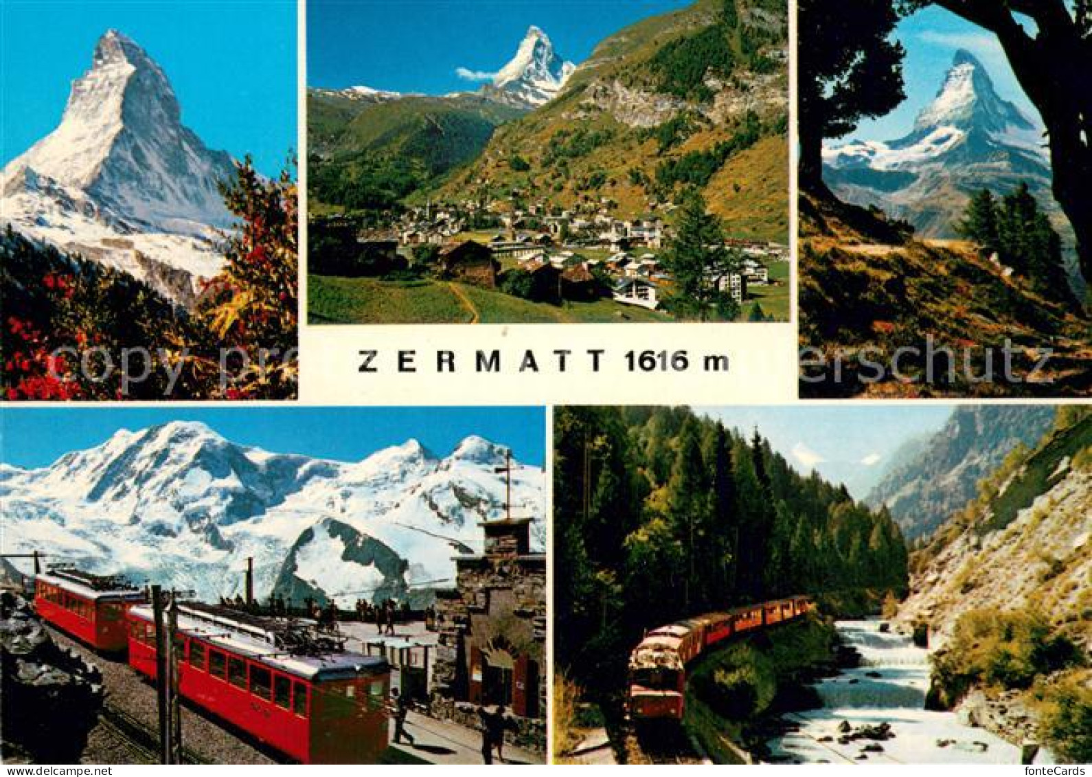 13660730 Zermatt VS Matterhorn Panorama Matterhornbahn Zermatt VS - Autres & Non Classés