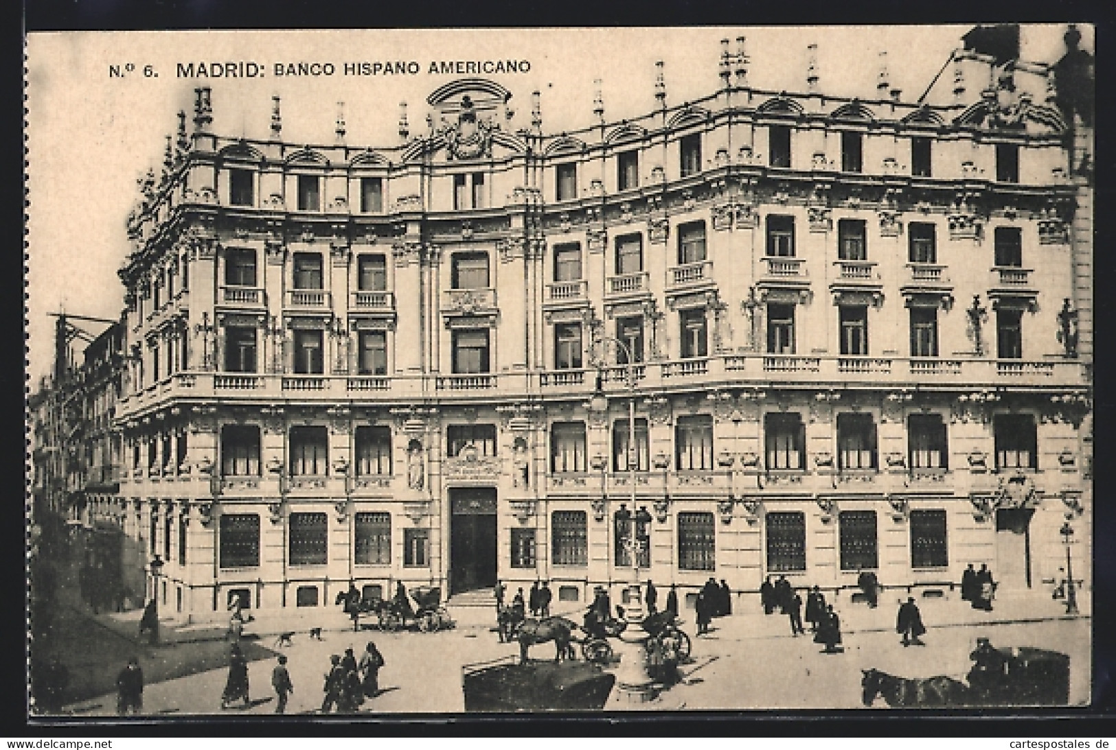 Postal Madrid, Banco Hispano Americano  - Madrid