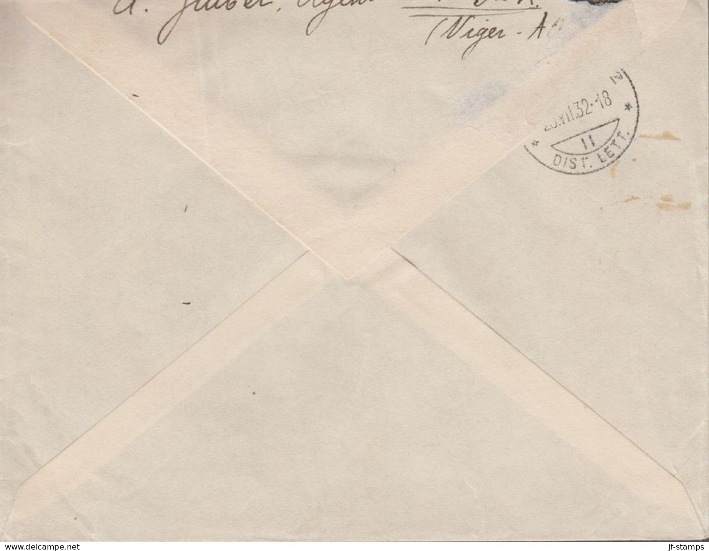 1932. NIGER. Fine Registered Cover To Lausanne, Suisse With 4block 1F Fort Zinder Cancelled ZI... (MICHEL 46) - JF545403 - Usati