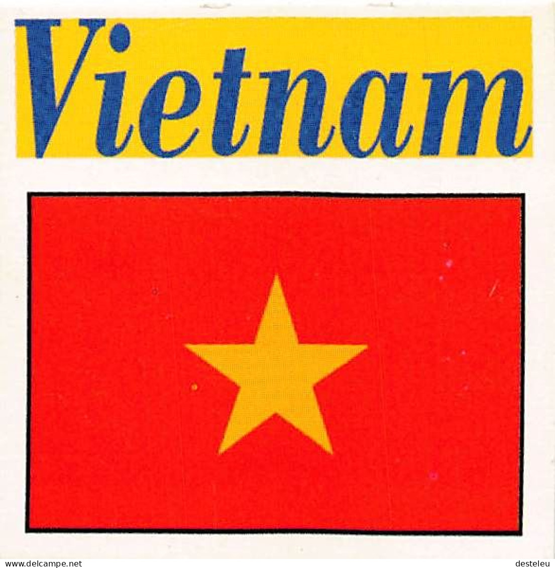 Flag Chromo -  Vietnam - 5 X 5 Cm - Other & Unclassified