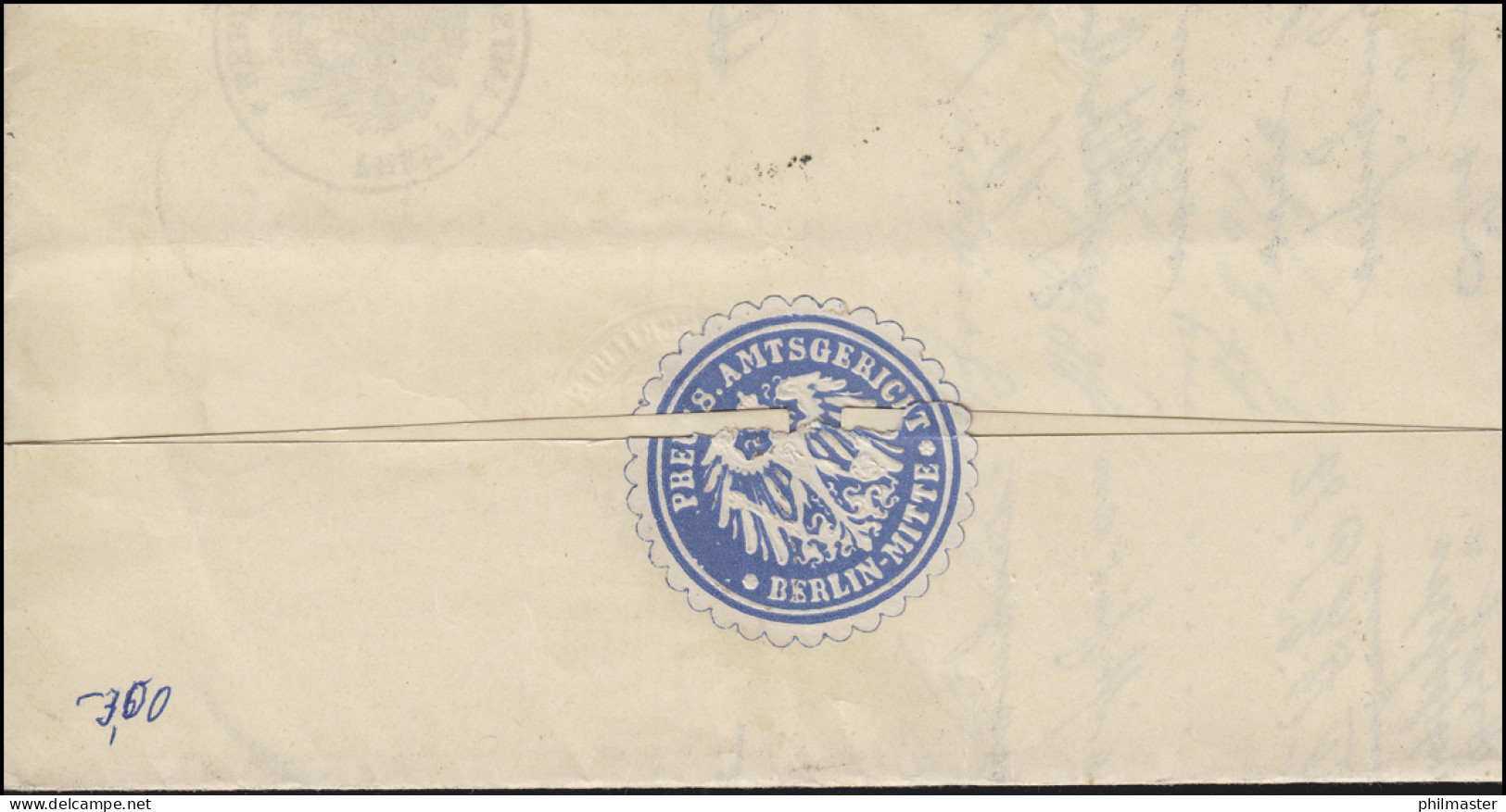 31 Dienstmarke 1,25 M Portogerechte EF Orts-Brief Amtsgericht BERLIN 21.6.1922 - Servizio