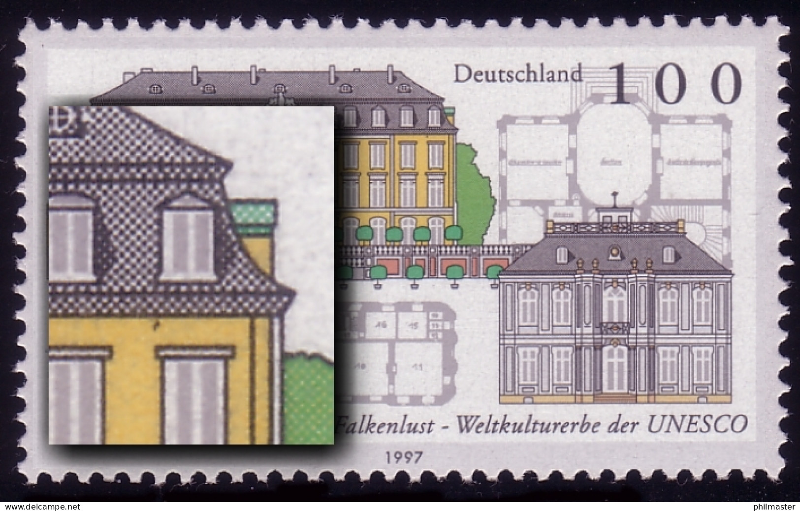 1913 Brühl Mit PLF Oben Rechts Strich über Fenster, Feld 9, ** - Variétés Et Curiosités