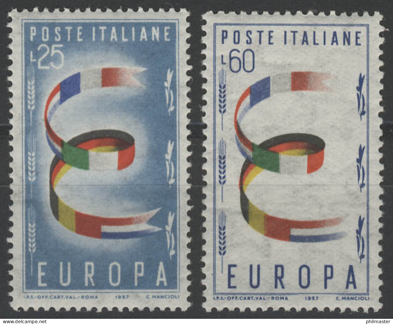 Europaunion 1957 Italien 992-993, Satz ** / MNH - Altri & Non Classificati