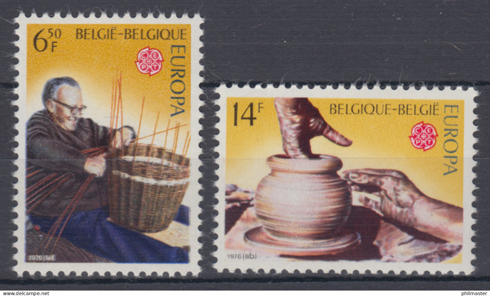 Europaunion 1976 Belgien 1857-1858, Satz ** / MNH - Otros & Sin Clasificación