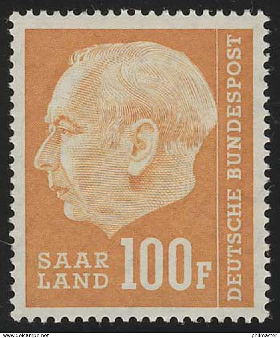 Saarland 426 Heuss 100 Fr 1957, ** - Unused Stamps