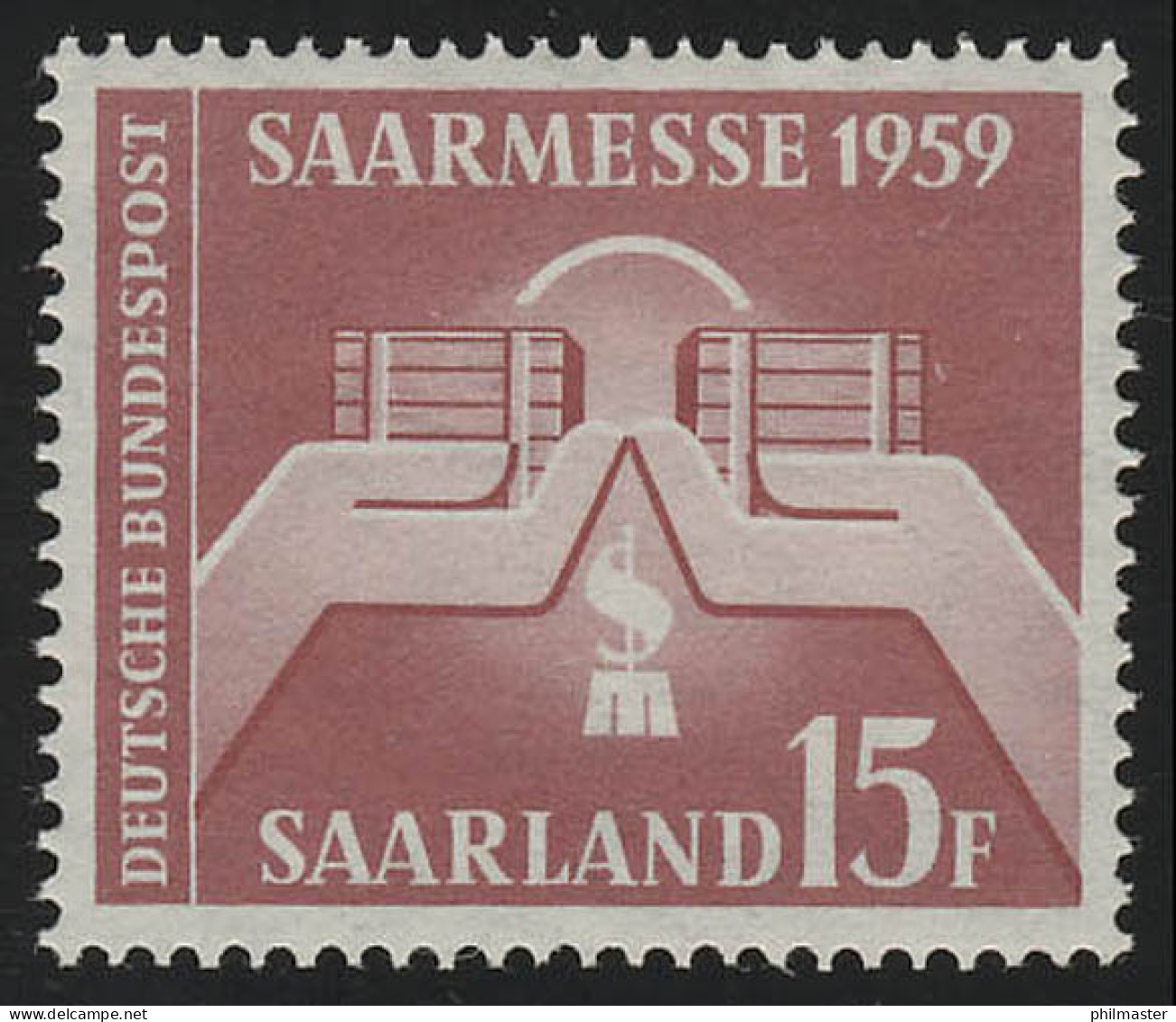 Saarland 447 Saarmesse Saarbrücken 1959, ** - Ongebruikt