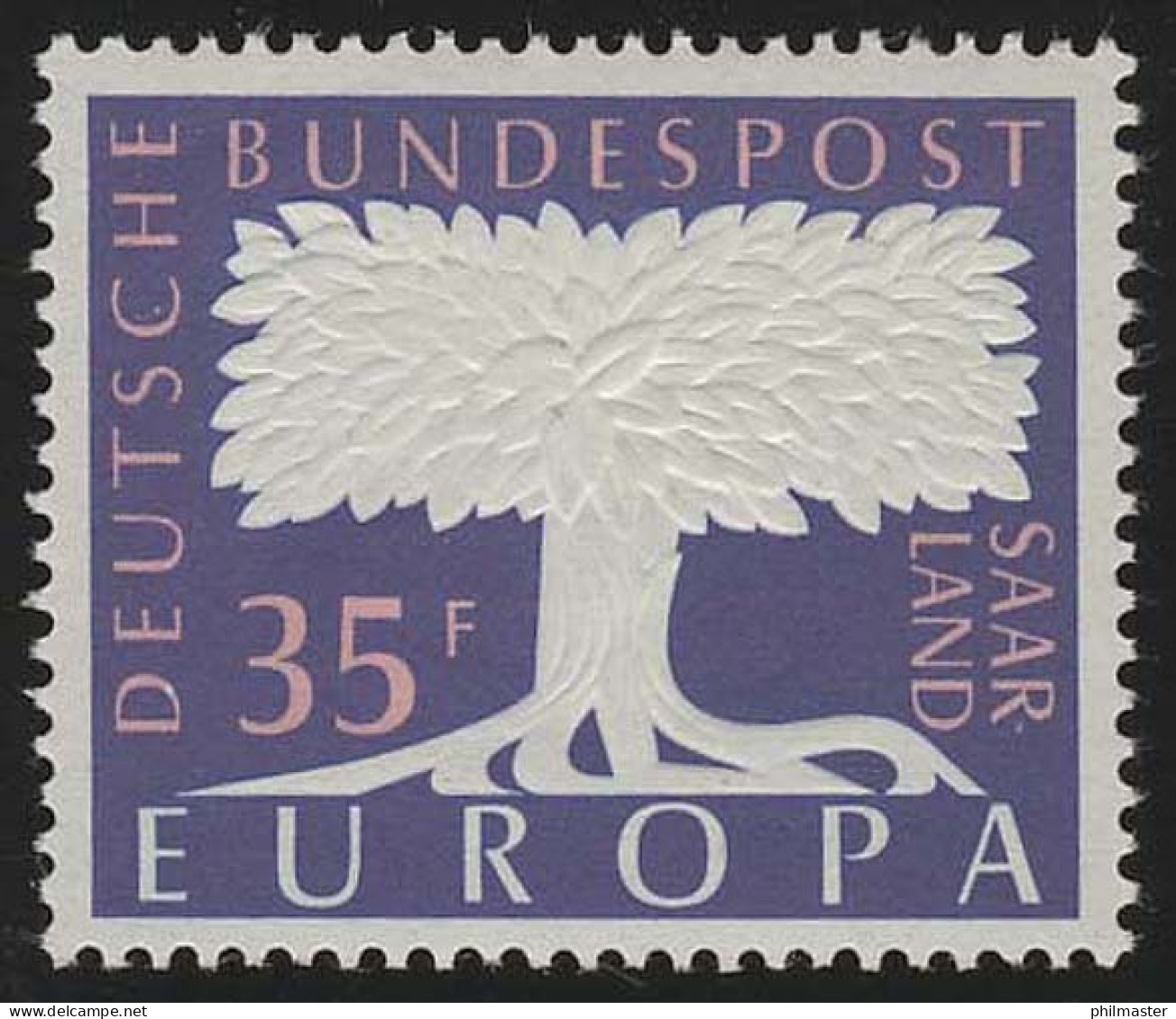 Saarland 403 Europa 35 Fr 1957, ** - Ungebraucht