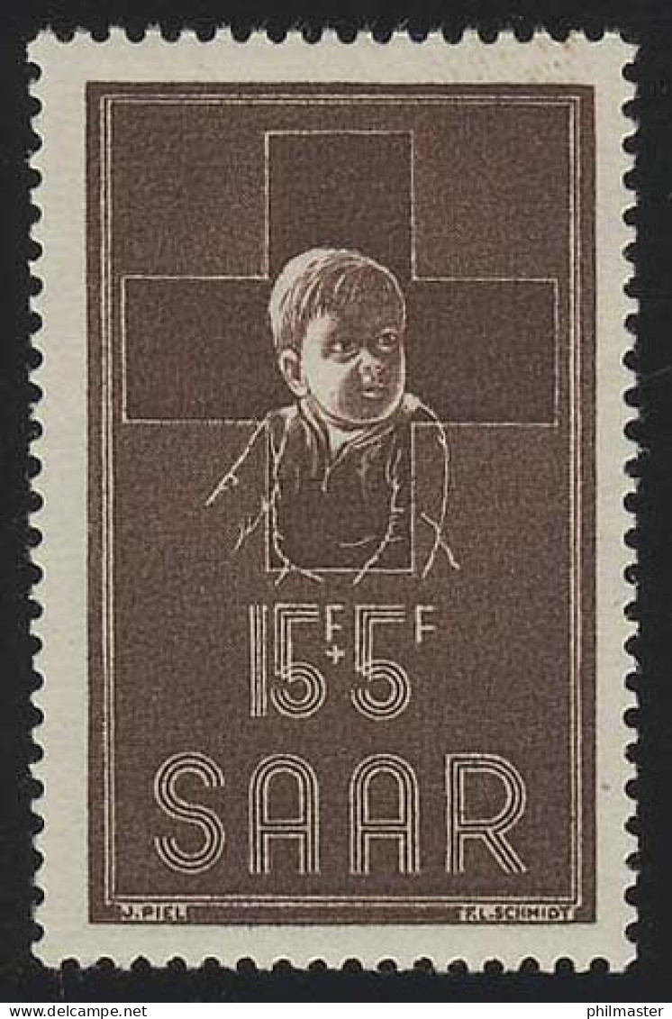 Saarland 350 Rotes Kreuz 1954, ** - Unused Stamps