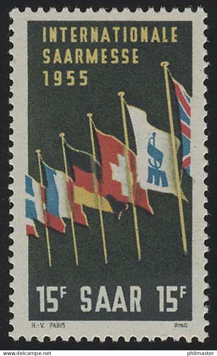 Saarland 359 Saarmesse Saarbrücken 1955, ** - Unused Stamps