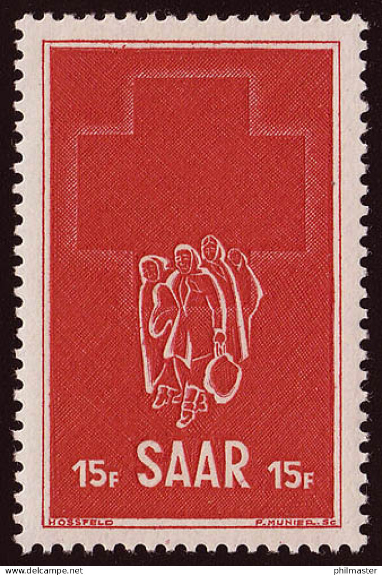 Saarland 318 Rotes Kreuz 1952, ** - Ungebraucht