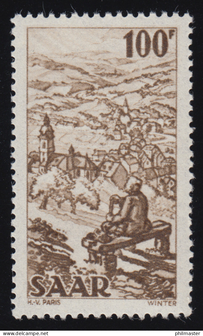 Saarland 288 Freimarke 100 Fr, ** - Unused Stamps
