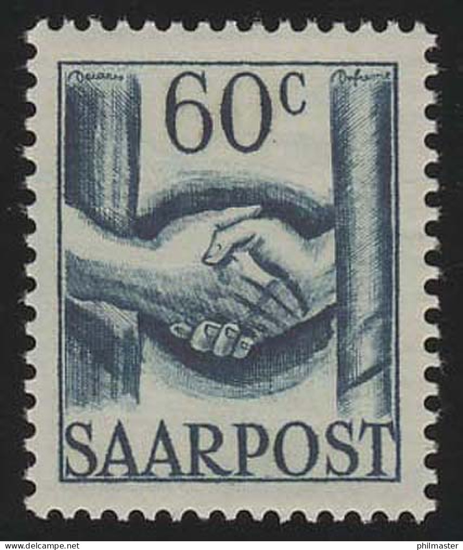 Saarland 240 Freimarke Wiederaufbau 60 C, ** - Unused Stamps