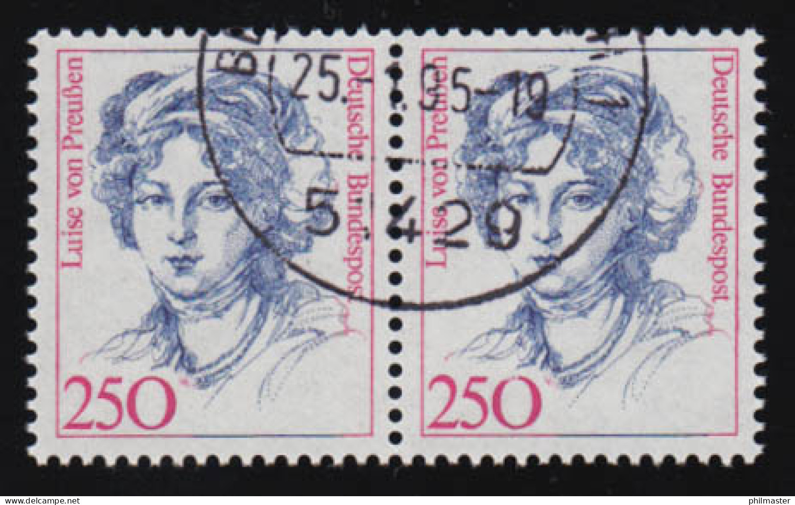 1428 Frauen 250 Pf Waag. Paar Tages-O - Used Stamps