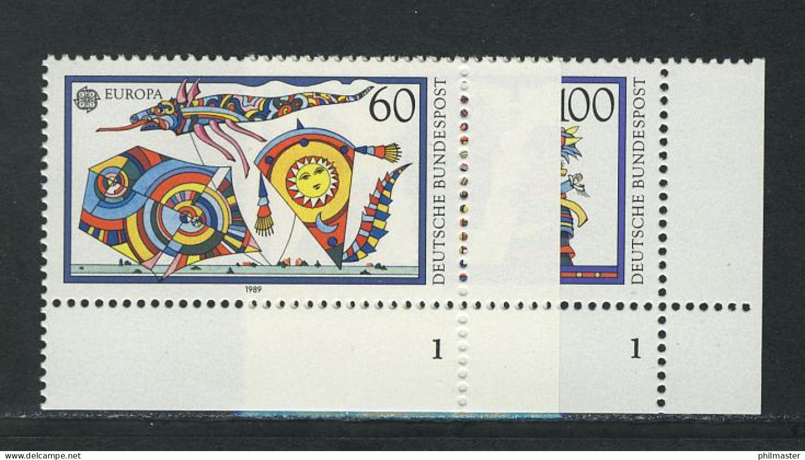 1417-1418 Europa Kinderspiele 1989, FN1 Satz ** Postfrisch - Ungebraucht