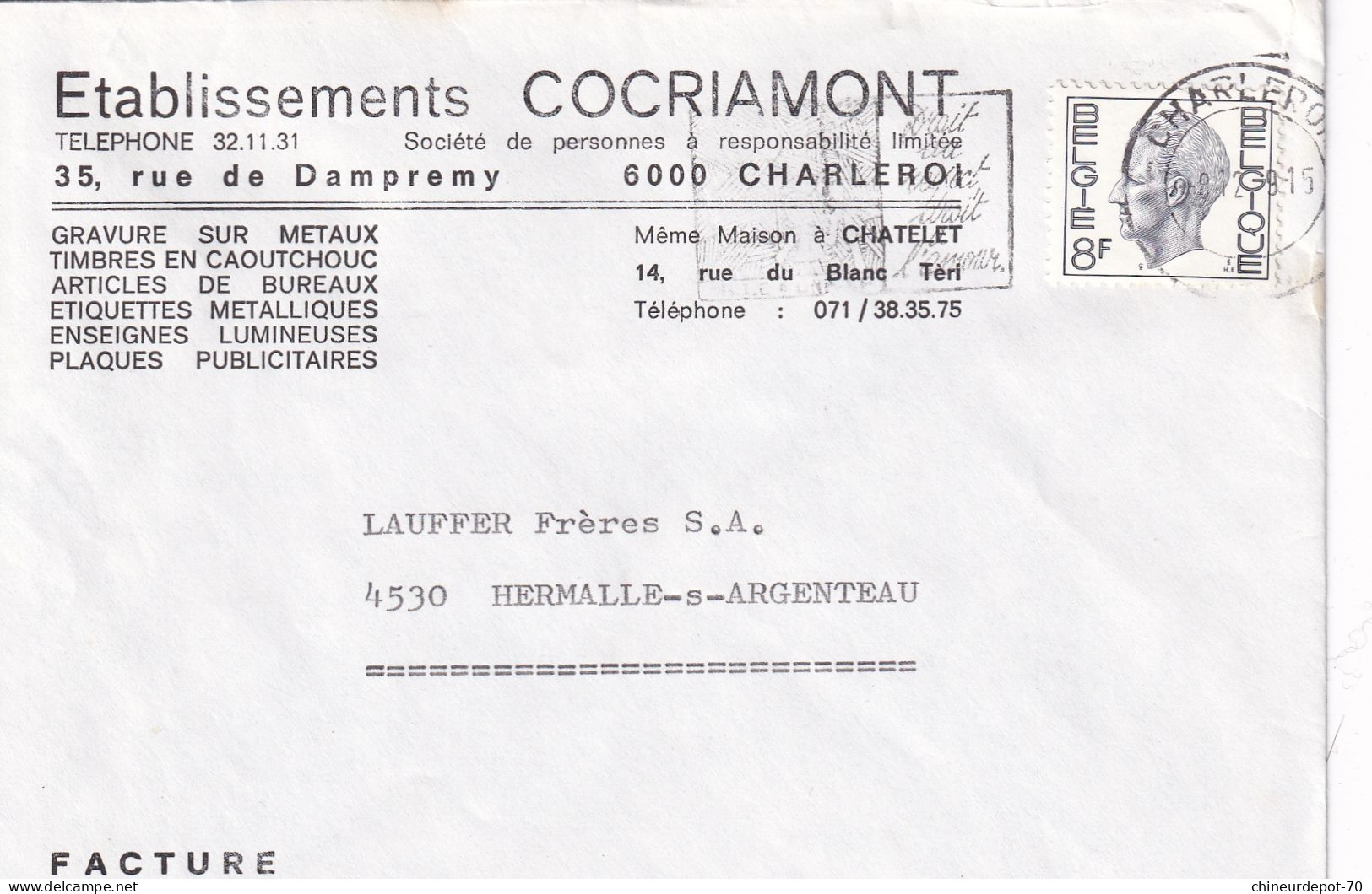 Établissements Cocriamont  Charleroi - Covers