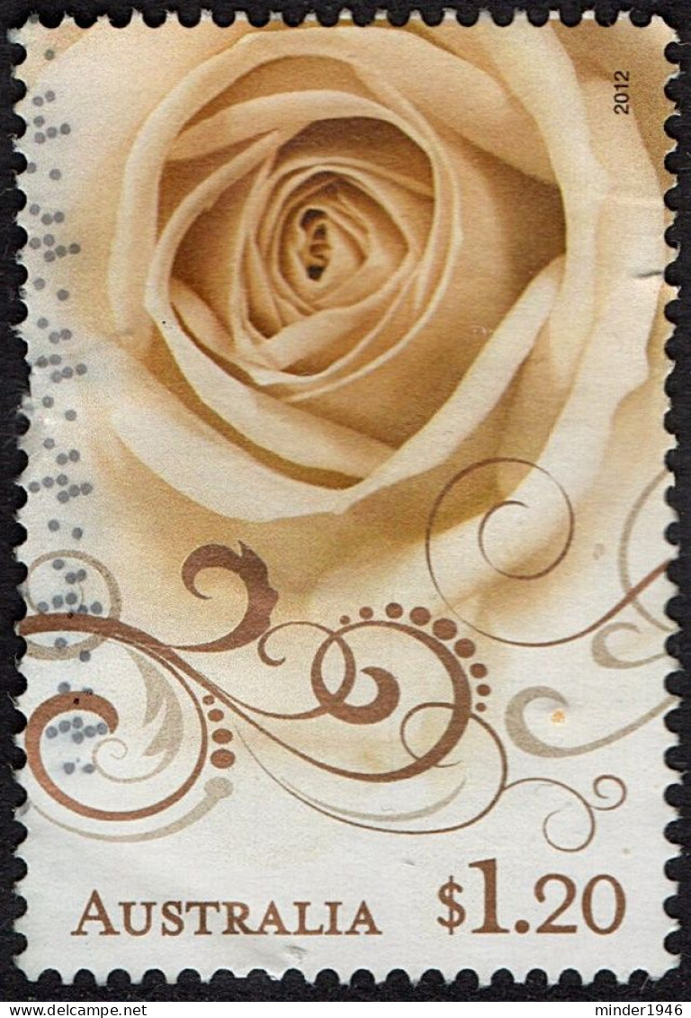 AUSTRALIA 2012 QEII $1.20 Multicoloured, Precious Moments-Golden Rose FU - Oblitérés