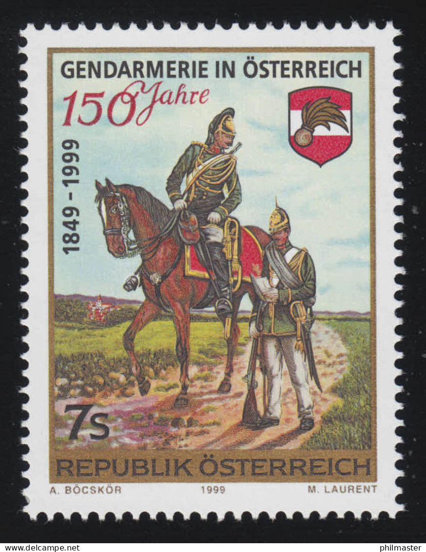 2287 Östereichische Bundesgendarmerie, Gendarmen Historische Uniform, 7 S, ** - Unused Stamps