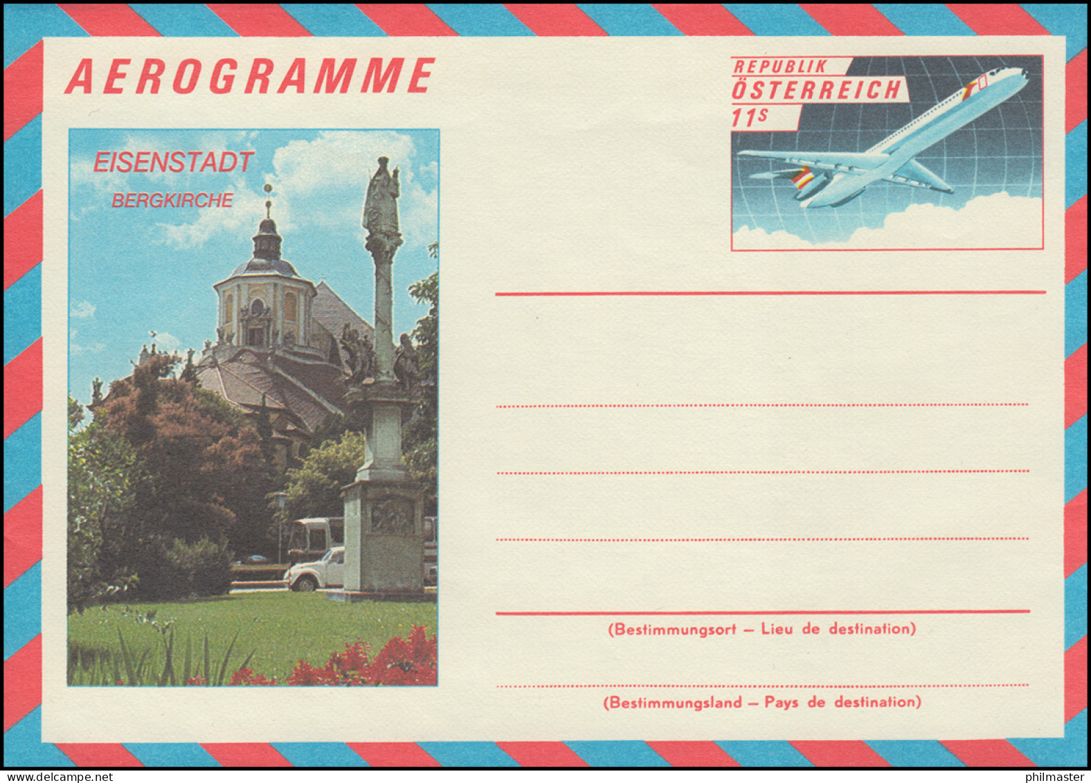 Österreich LF 21 Flugzeug 11 Schilling Bergkirche In Eisenstadt, ** Postfrich - Autres & Non Classés