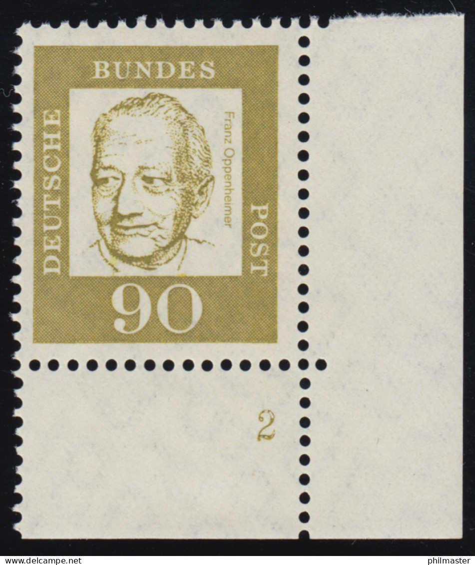 360 Bed. Deutsche 90 Pf Formnummer FN 2 ** Postfrisch - Unused Stamps