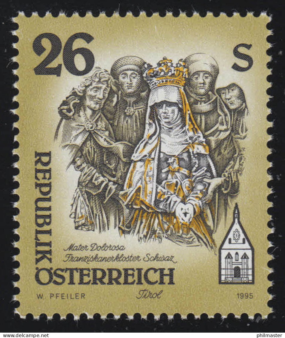 2170 Freimarke: Kunstwerke Aus Stiften & Klöstern, Mater Dolorosa, 26 S ** - Unused Stamps