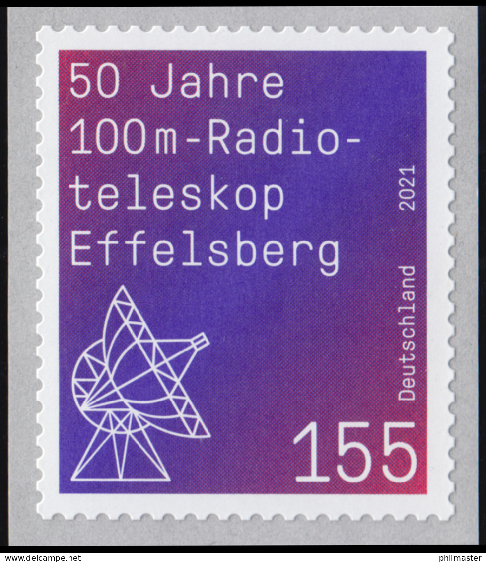3622 Radioteleskop Effelsberg, Sk Mit GERADER Nummer, **  - Rollenmarken