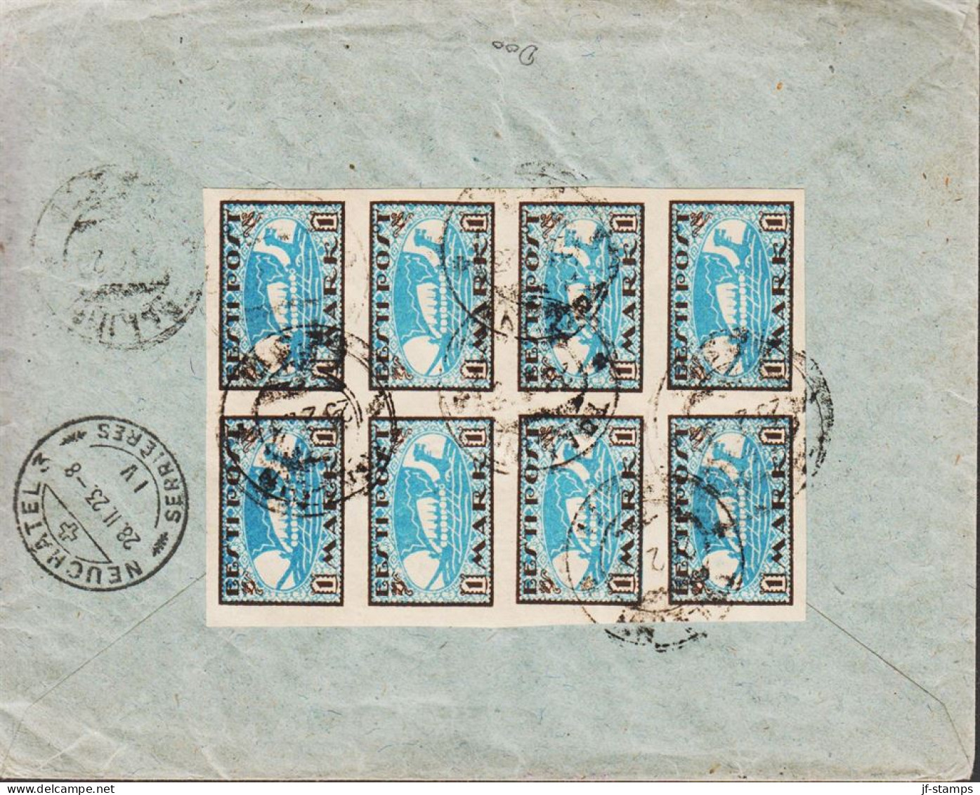 1923. EESTI VABARIIK. WEAVER AND SMITH. 5 Mk. + Pair 2 Mk + 10 Mk Imperforated. Together Wit... (Michel 37B+) - JF545421 - Estonia