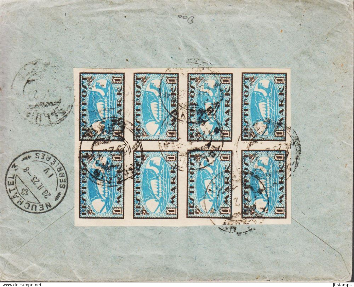 1923. EESTI VABARIIK. WEAVER AND SMITH. 5 Mk. + Pair 2 Mk + 10 Mk Imperforated. Together Wit... (Michel 37B+) - JF545421 - Estonie