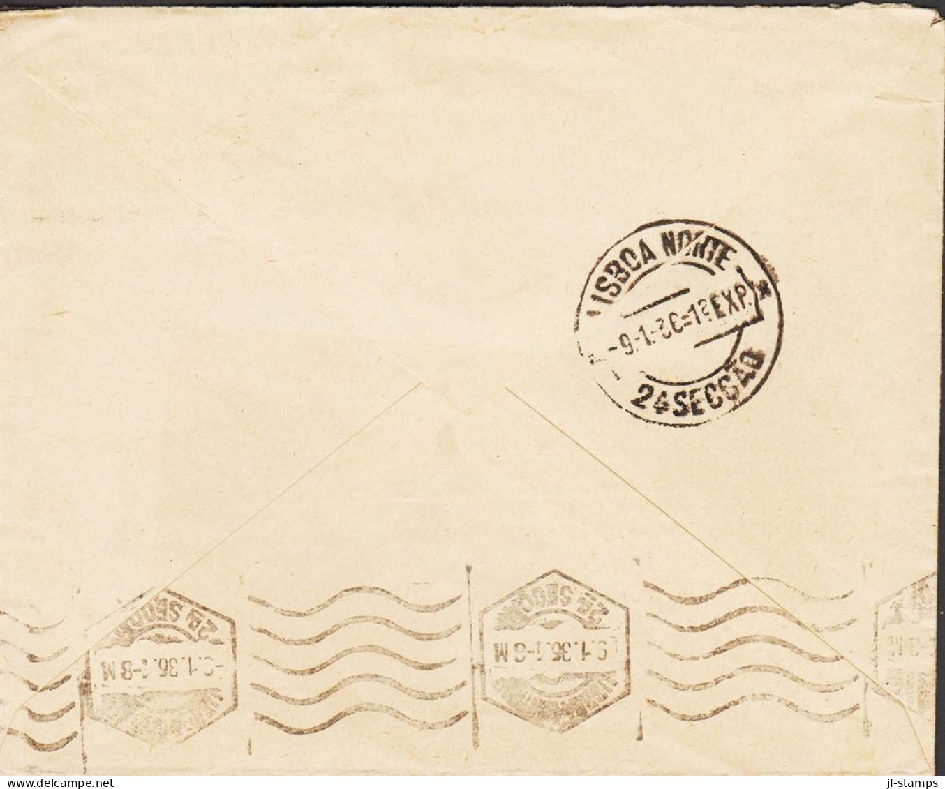 1936. COAT OF ARMS 15 S. Carmine + 10 S On Cover To Lisboa, Portugal Cancelled NOMME EESTI 4... (Michel 106+) - JF545422 - Estland