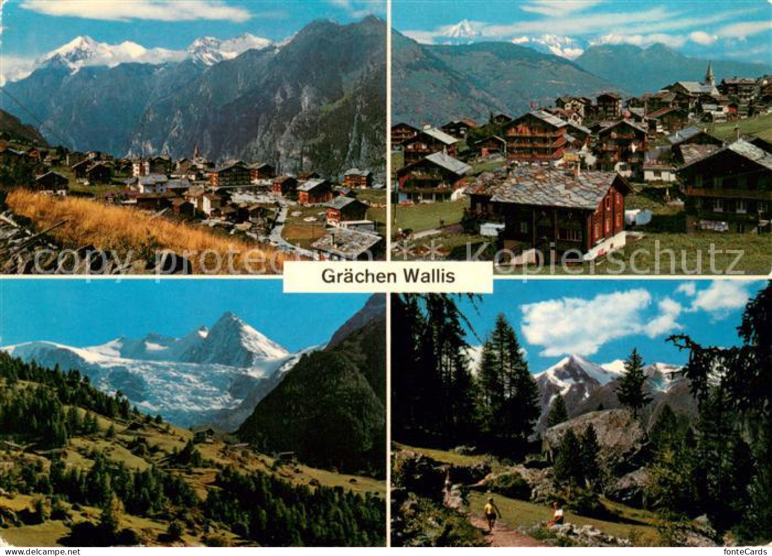 13655633 Graechen VS Bergdorf Landschaftspanorama Alpen Graechen VS - Autres & Non Classés