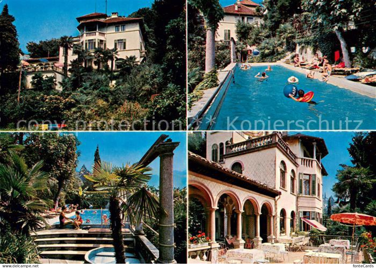 13654803 Castagnola Lago Di Lugano Garni Aniro Pool Terrasse  - Sonstige & Ohne Zuordnung