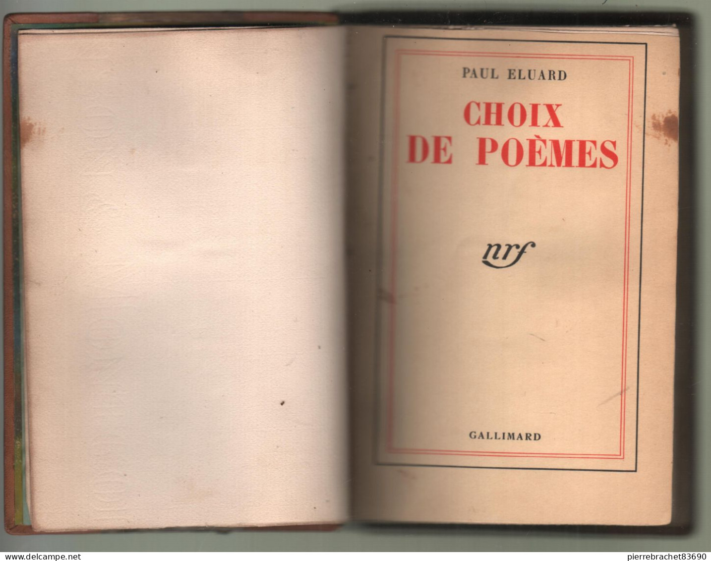 Paul Eluard. Choix De Poèmes. 1941 - 1901-1940