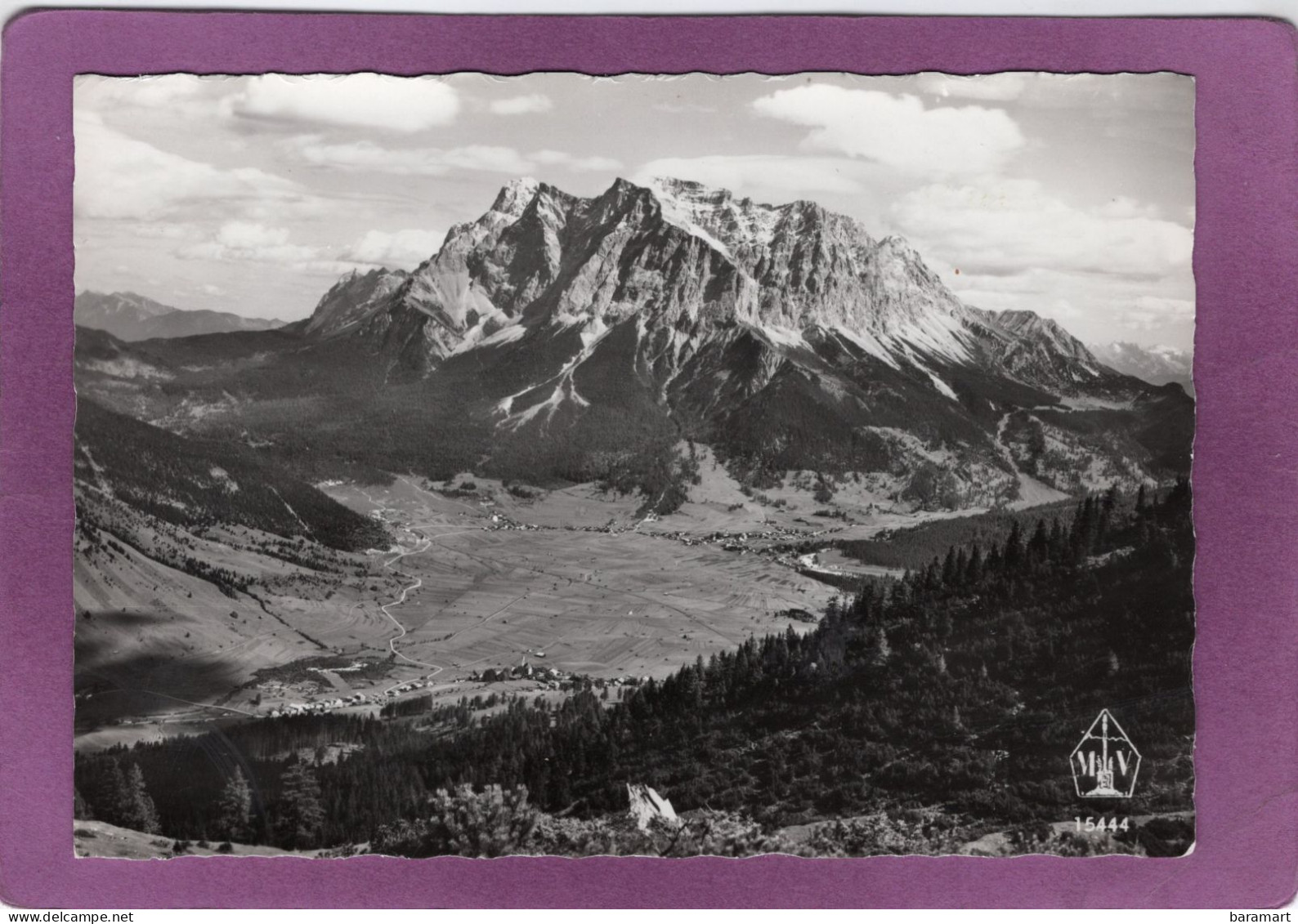 Blick Von Der Wolfratshauser Hütte 1761 M Auf Lermoos Ehrwald Und Zugspitze  Tirol - Reutte