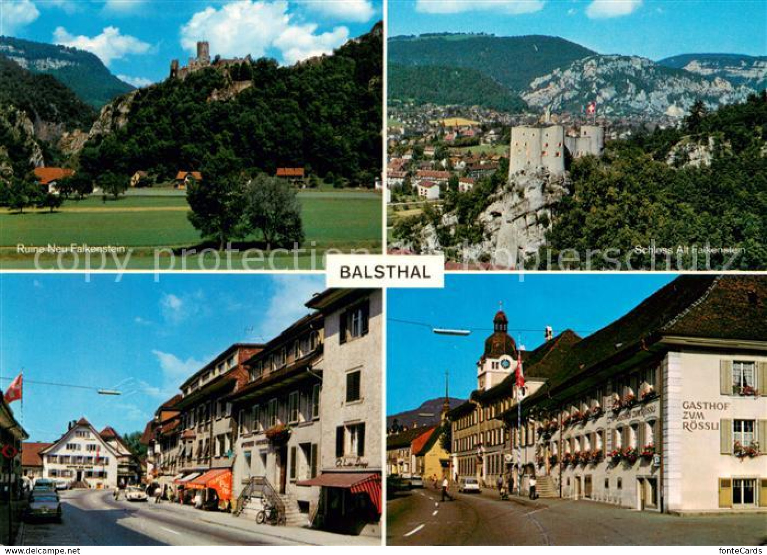 13652613 Balsthal Panorama Blick Zur Burgruine Neu Falkenstein Schloss Alt Falke - Other & Unclassified
