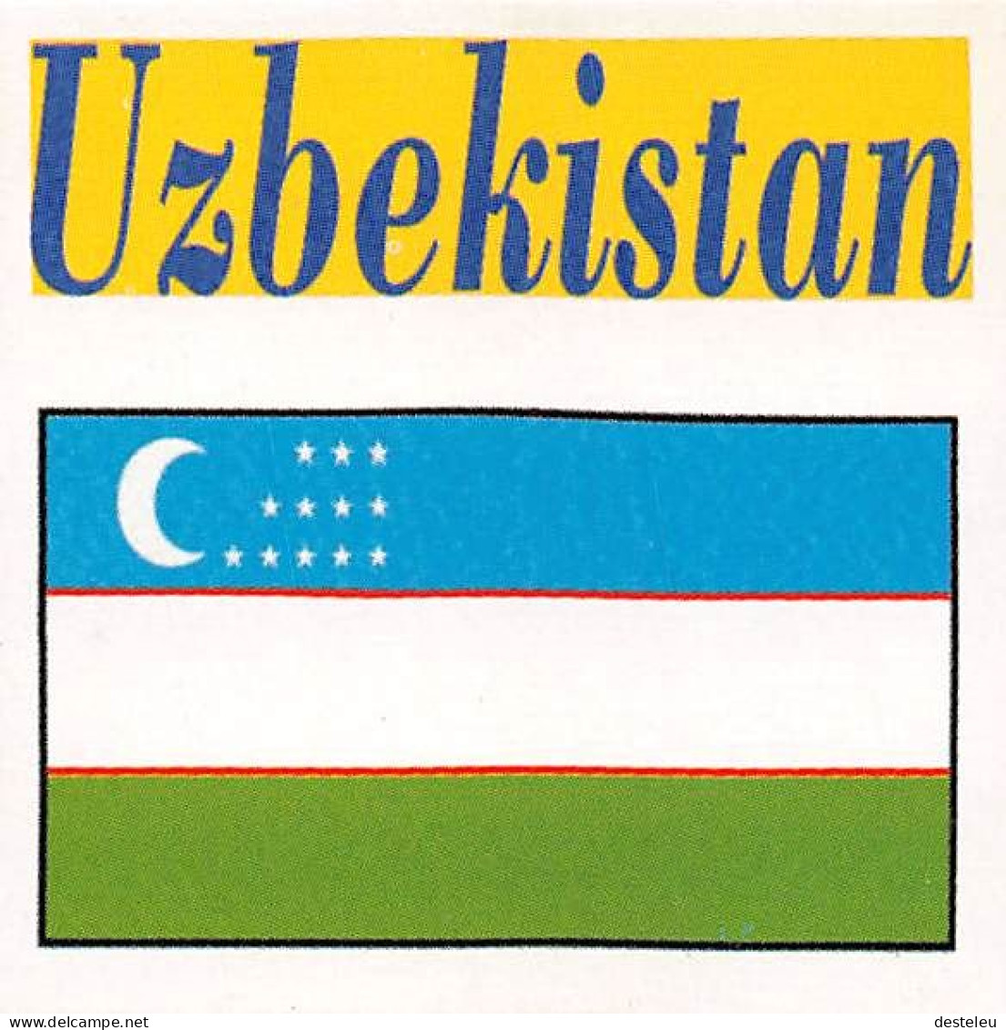 Flag Chromo -  Uzbekistan - 5 X 5 Cm - Sonstige & Ohne Zuordnung