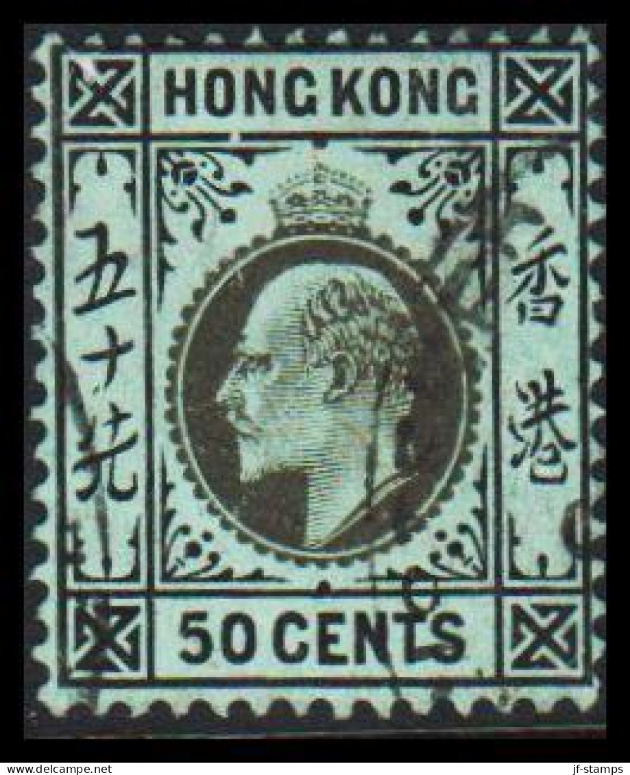 1907-1911. HONG KONG. Edward VII 50 CENTS.  (Michel 96) - JF545442 - Ungebraucht