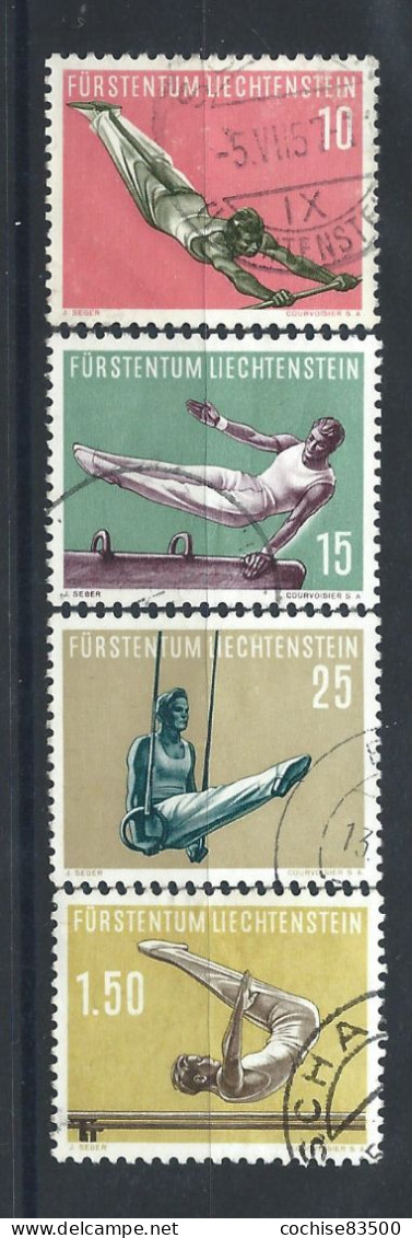 Liechtenstein N°315/18 Obl (FU) 1957 - Sports Divers - Usados